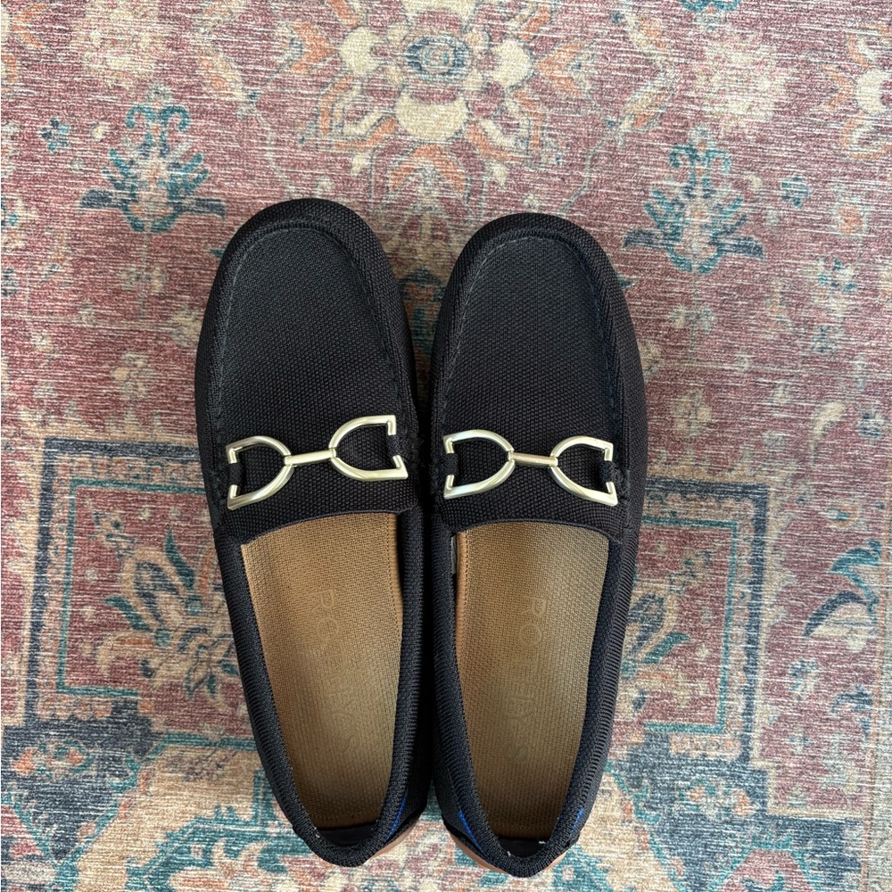 Women's Rothy’s Double bit Black Loafers